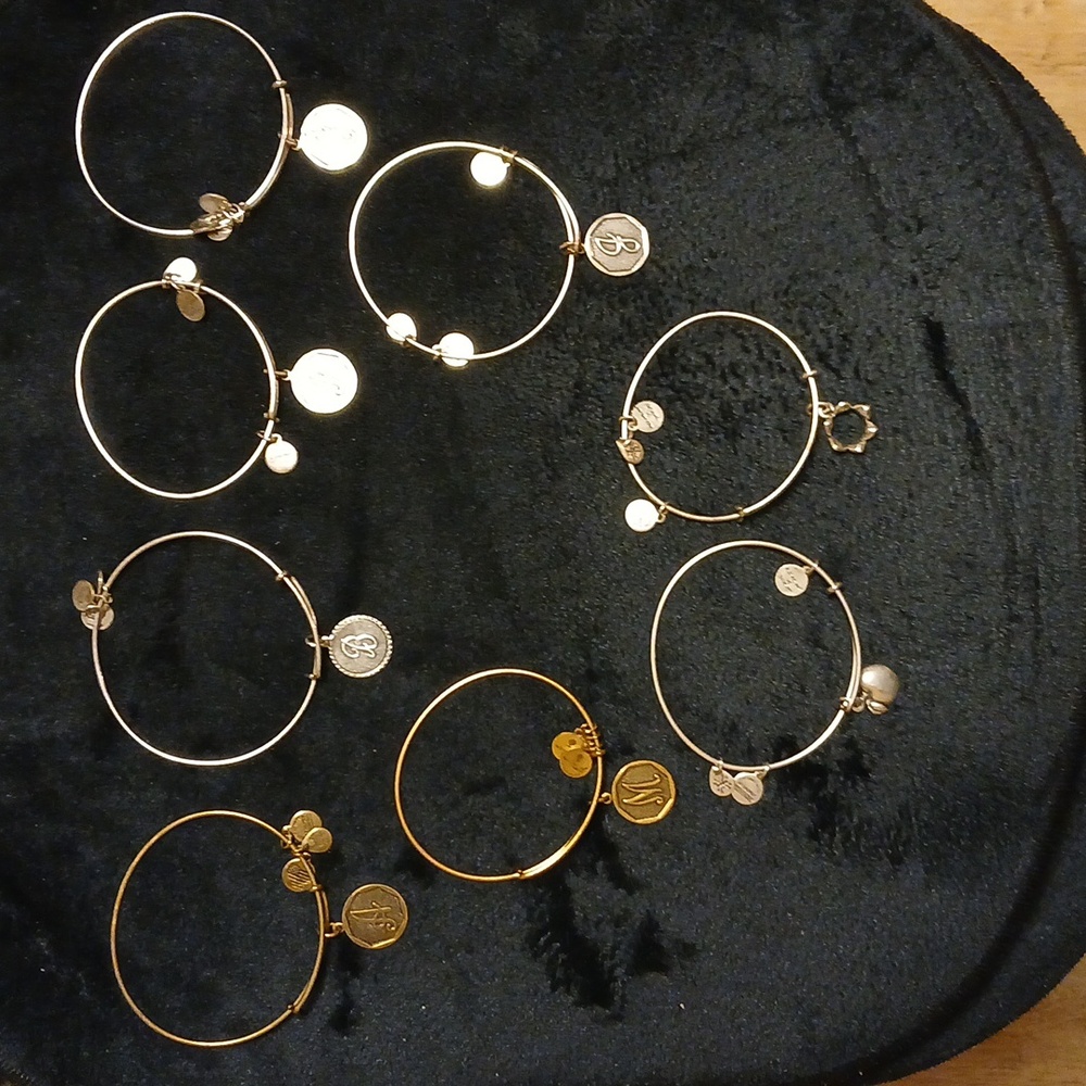 Alex & Ani 8 bracelet bundle.